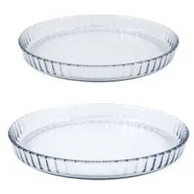 AIDA Aroma ovnfaste tærtefade i glas - 2 stk - OVNFAST