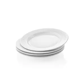 EVA TRIO Legio nova middags tallerken 25 cm hvid  - 4 stk - TALLERKNER