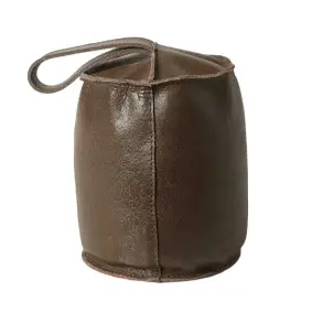 DACORE Dørstopper i læder - brun - ØVRIGE