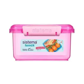 SISTEMA Madkasse lunch plus 1,2 liter - pink - MADKASSER & DRIKKEDUNKE