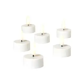 Batterie fyrfadslys - 6 stk. - LYS & LYSKÆDER