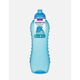 SISTEMA Drikkedunk twist 'n' sip 620 ml - blå - MADKASSER & DRIKKEDUNKE