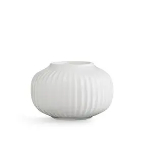 KÄHLER Hammershøi fyrfadsstage Ø10 cm - hvid - LYSESTAGER