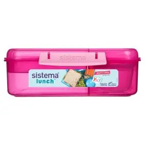 SISTEMA Madkasse bento box lunch 1,65 liter - pink - MADKASSER & DRIKKEDUNKE