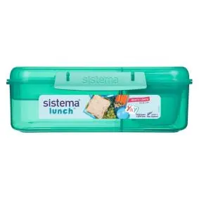 SISTEMA Madkasse bento box lunch 1,65 liter - teal - MADKASSER & DRIKKEDUNKE