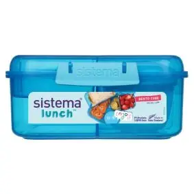 SISTEMA Madkasse bento cube 1,25 liter - blå - MADKASSER & DRIKKEDUNKE
