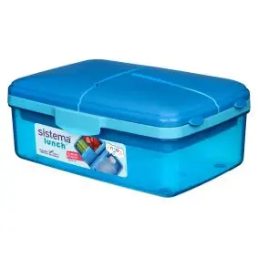 SISTEMA Quaddie slimline madkasse 1,5 liter - ocean blue - OPBEVARING
