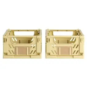 DAY Opbevaringskasse foldbar 25x16,5 cm yellow sand - 2 stk. - DIVERSE