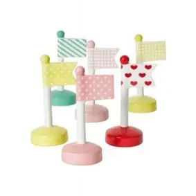 DACORE Flag 13 cm ass farver - PYNT & FIGURER