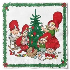 DET GAMLE APOTEK Mundserviet julius juletræ 20 stk. - ØVRIGE