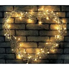 Hjerte 50 cm m/140 led - LYS & LYSKÆDER