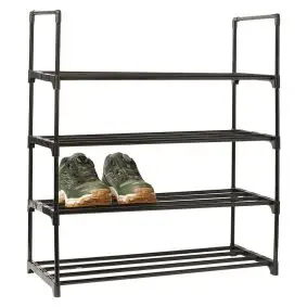 DACORE Skoreol med 4 hylder - sort - ØVRIGE