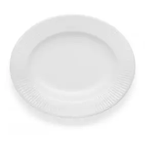 EVA TRIO Legio nova dyb tallerken oval 25 cm hvid - 4 stk - TALLERKNER