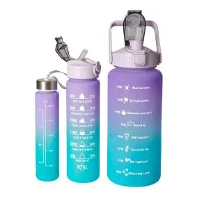 DACORE Drikkeflaske sæt med 3 flasker - aqua/lilla - OPBEVARING