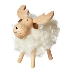 DACORE Træfigur elg hvid - lille - JUL