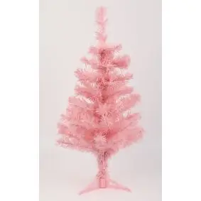 Kunstigt juletræ pink - 90 cm - JULETRÆER