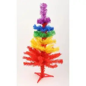 Kunstigt juletræ regnbuefarvet - 150 cm - JULETRÆER