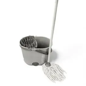 Moppesæt med bomulds hoved - grå - ØVRIGE