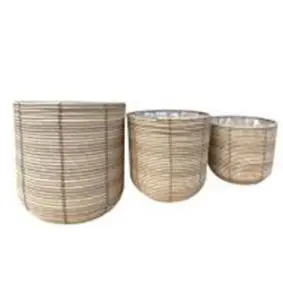 DACORE Kurvesæt 3 stk Ø44/40/35 - natur - HAVEARTIKLER
