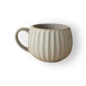 DACORE Stribet krus 360 ml - mat brun - KOPPER & KRUS