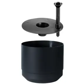 PAULINA Selvvandingspotte Ø20 cm - sort - DIVERSE