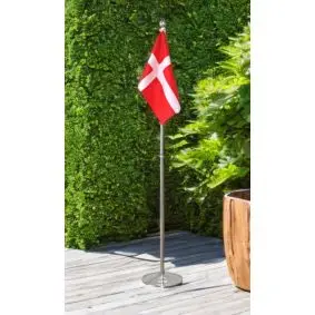 Flagstang med dannebrog - 108-192 cm - PYNT & FIGURER