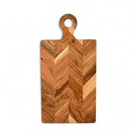 DACORE Skærebræt sildebensmønster 50 x 25 cm - akacietræ - SKÆREBRÆTTER