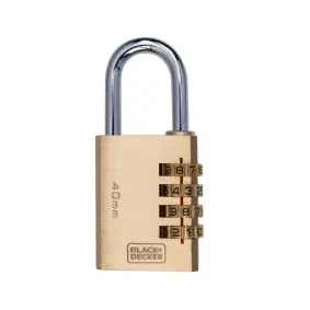 BLACK & DECKER Hængelås med kode 40 mm - DIVERSE