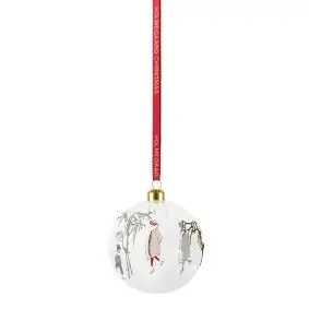 HOLMEGAARD Julekugle Ø8 cm - børn på skøjter - HOLMEGAARD