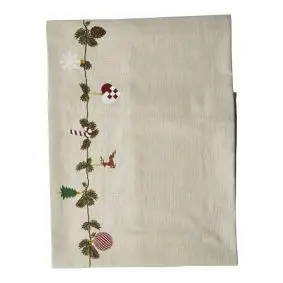 DACORE Juledug sand med print - 140x270 cm - OPHÆNG