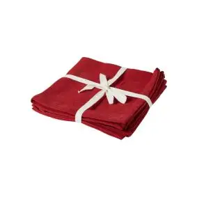 DACORE Mundserviet 40x40 cm 4 stk - rød - TILBEHØR