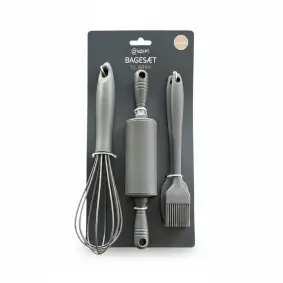 Børne bagesæt i silikone 4 dele - BAGEREDSKABER