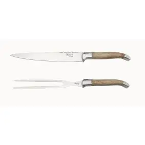 LAGUIOLE BY HAWS Forskærersæt  2 dele - egetræ - KØKKENKNIVE