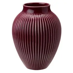 KNABSTRUP Vase 20 cm m/riller - berry - VASER