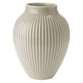 KNABSTRUP Vase 20 cm m/riller - sand - VASER