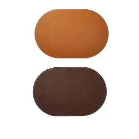 DACORE Dækkeserviet oval 30x45 cm - mørkebrun/cognac - TILBEHØR