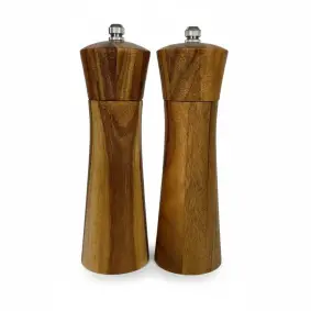 Kværnsæt keramisk kværn 16,8 cm - akacietræ - GAVER TIL HAM